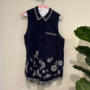 Anthropologie Decorative Blouse